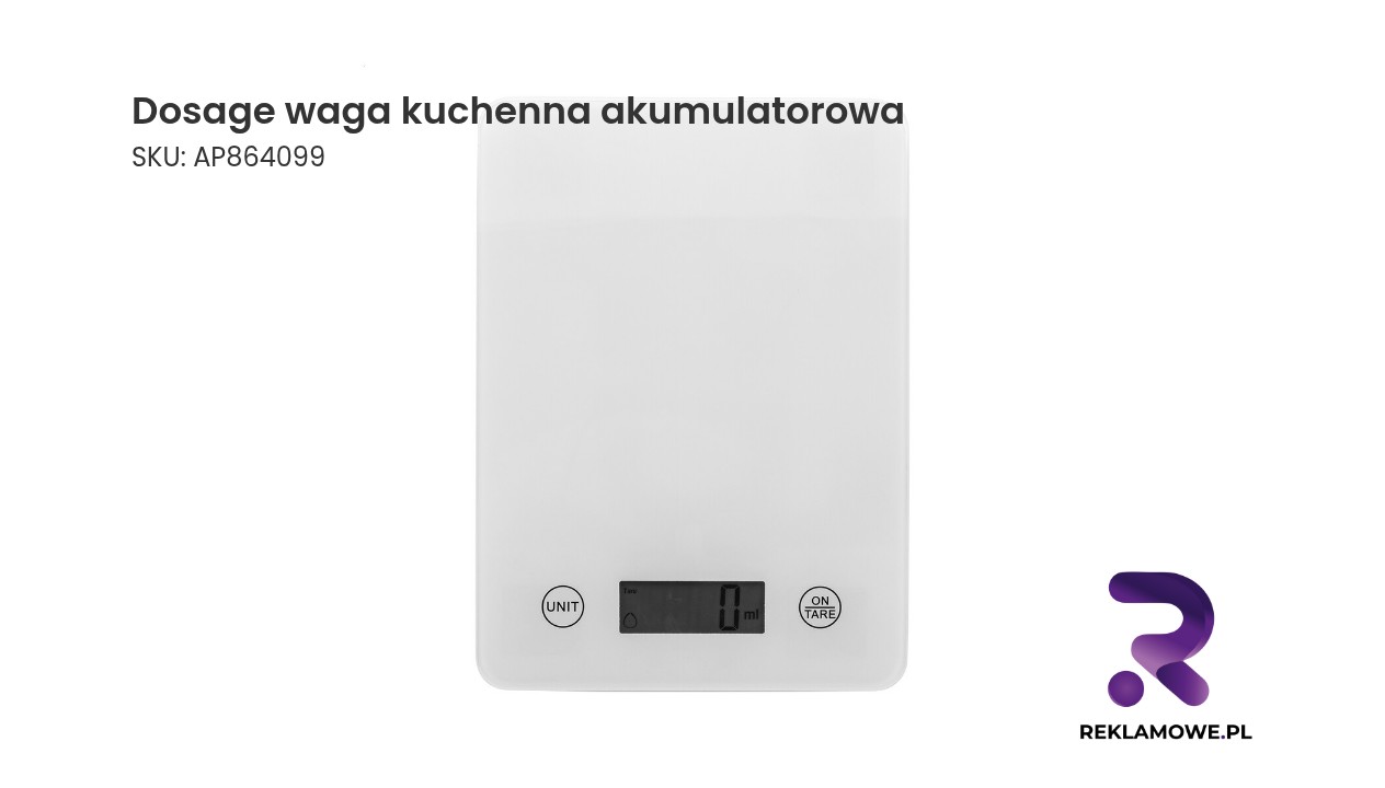 Dosage waga kuchenna akumulatorowa Dosage waga kuchenna akumulatorowa - precyzyjna elektroniczna waga do kuchni