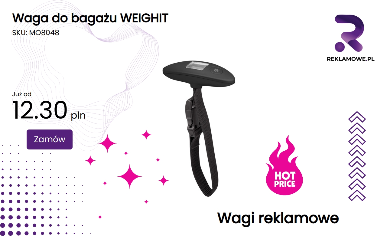 Waga do bagażu WEIGHIT na tle neutralnym