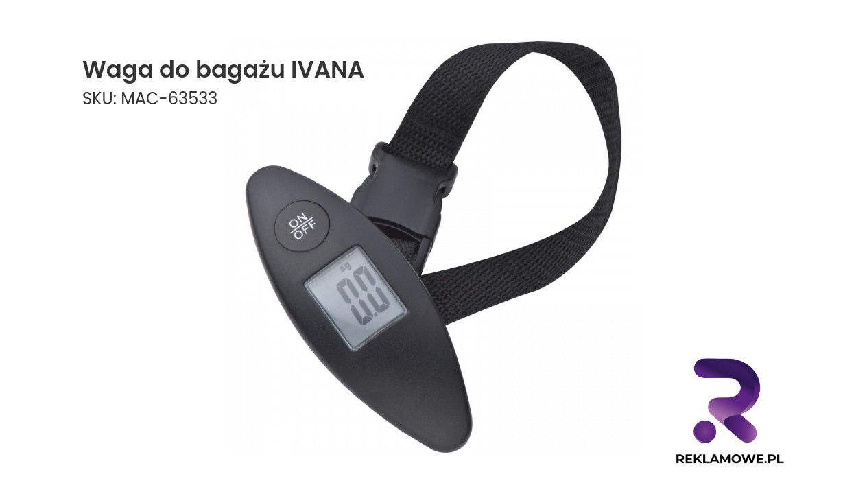 Waga do bagażu IVANA Waga do bagażu IVANA – poręczna waga podróżna do ważenia walizek