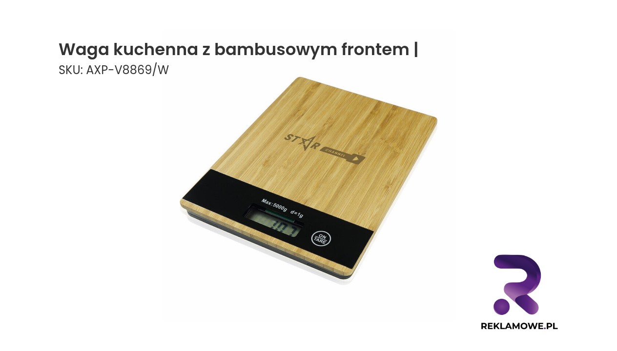 Waga kuchenna z bambusowym frontem | Beck Waga kuchenna z bambusowym frontem